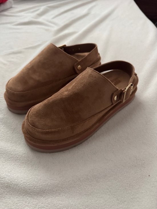 Madden Girl Suede Backstrap Clog - Brown - Picture 2 of 5